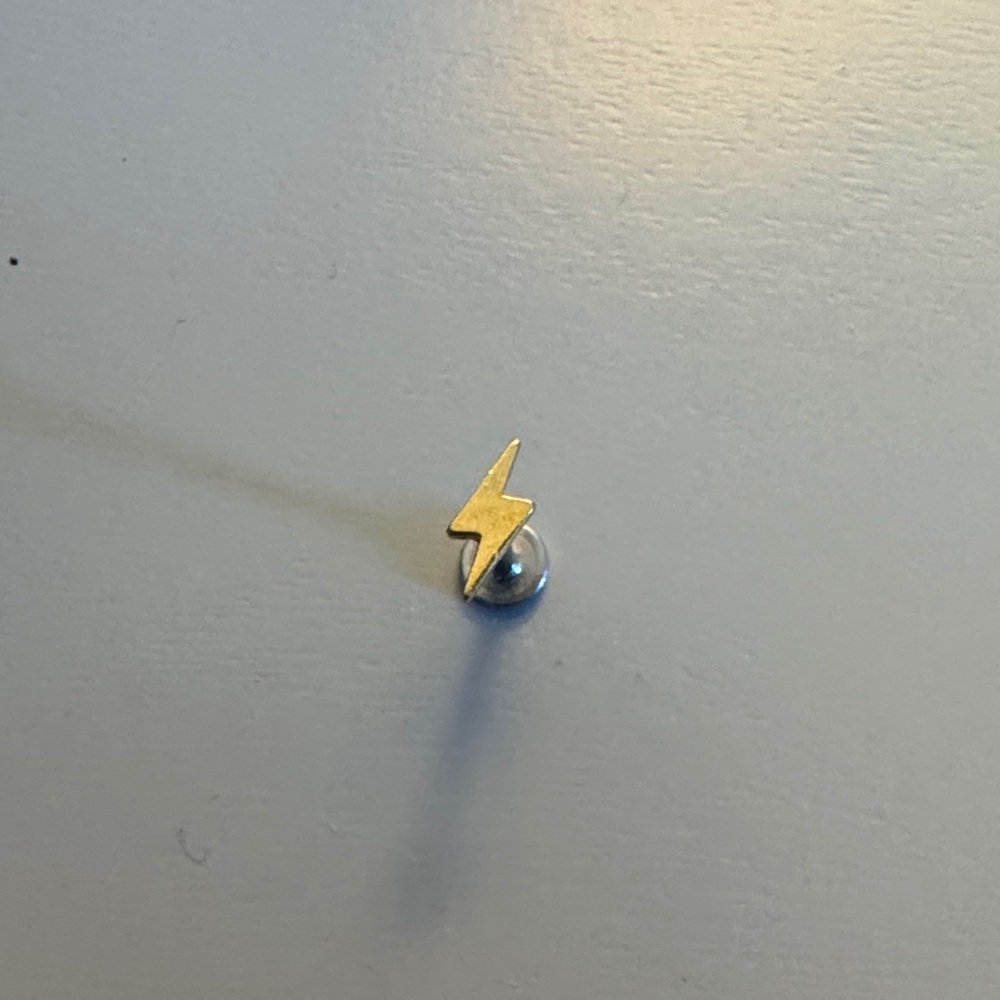 Studs Gold Lightning Bolt Stud